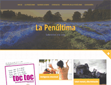 Tablet Screenshot of lapenultima.org